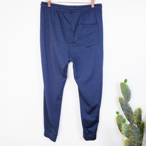 Public Record Mens Joggers Track Pants Heather Navy Blue size M - Picture 7 of 12
